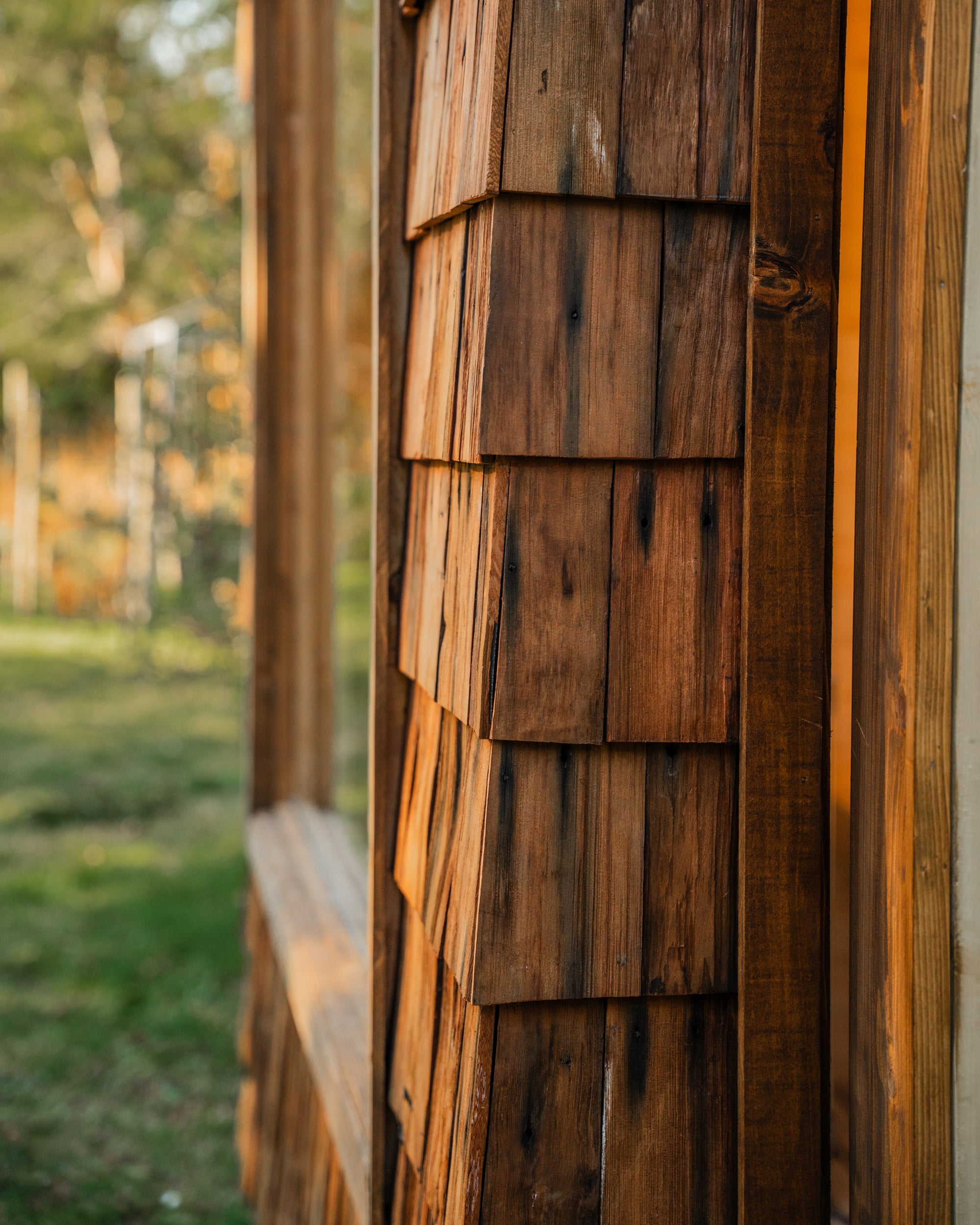 Sauna Exterior 4 personas a leña  cabina extendida