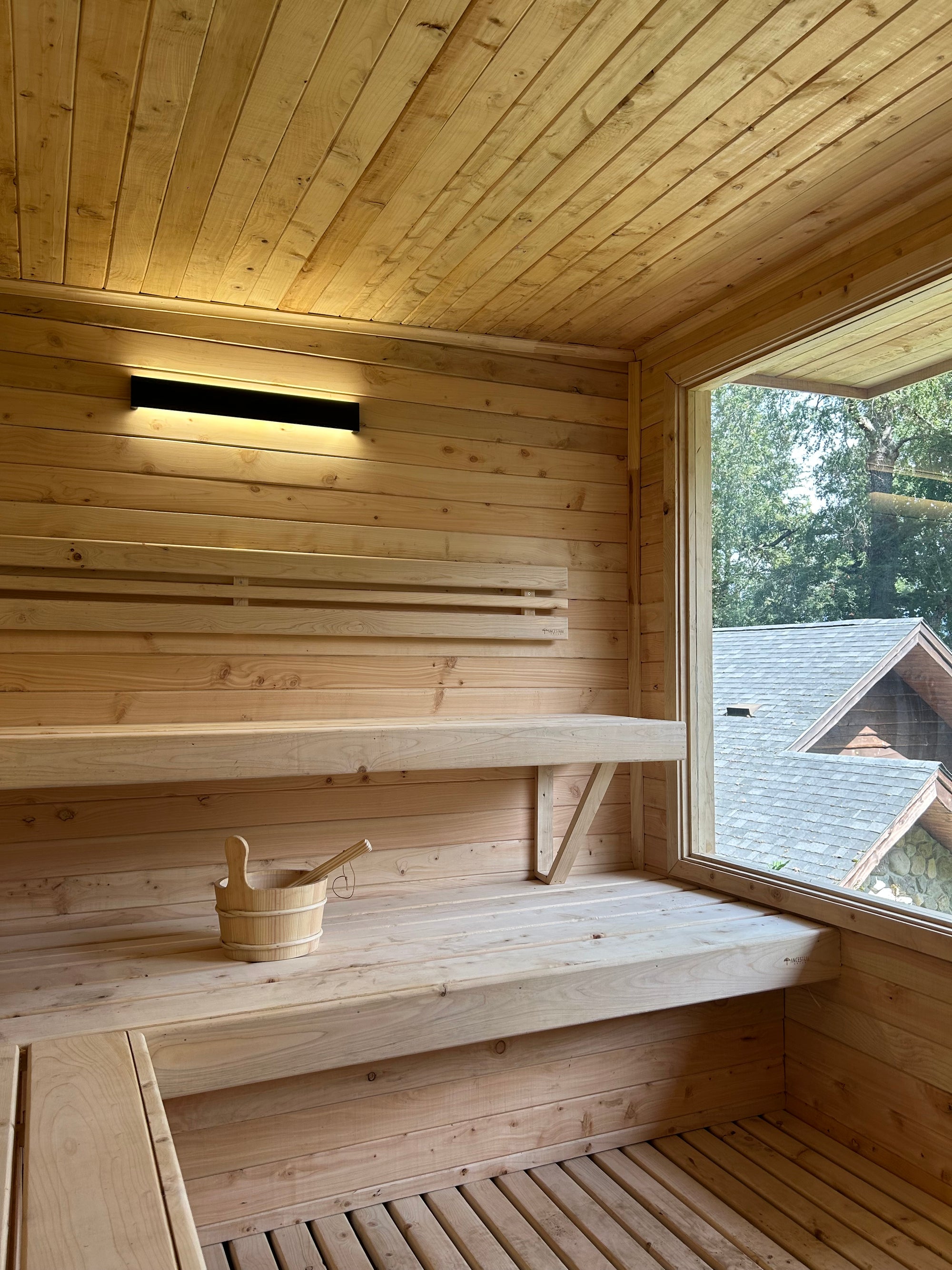Sauna exterior de 8 personas para hotel, lodge o cabaña en Chile