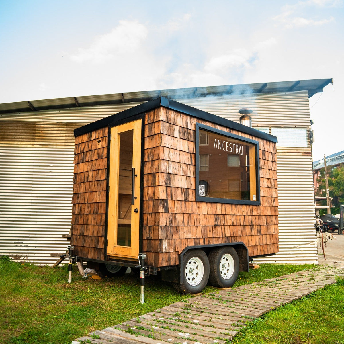 Sauna Exterior móvil autónomo - Móvil autónomo