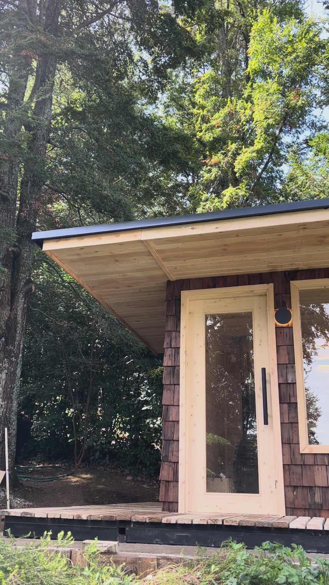 Video de sauna exterior comercial para 8 personas — Ancestral Chile
